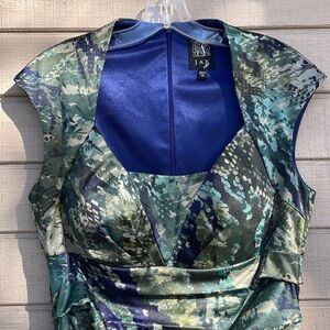 Jax cocktail dress or Easter dress. Lined. Drapey  silhouette. 
Size 10. NWOT